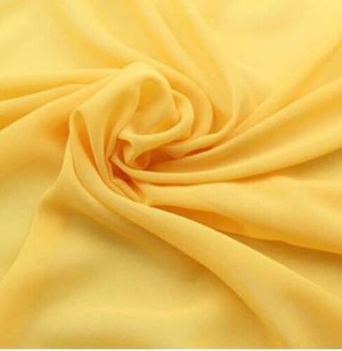 Stain Resistant 46 Inches Washable And Light Weight Plain Georgette Fabric