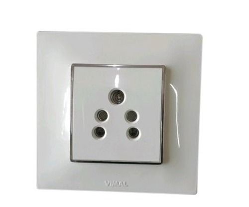 50 Grams 220 Voltage 5 Mm Thick Polycarbonate Square 5 Pin Socket Application: Electric Appliances