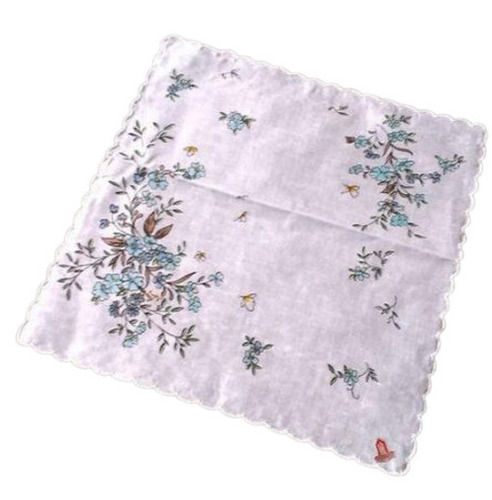 Multi 8X8 Inches Square Shape Printed Soft Cotton Handkerchief