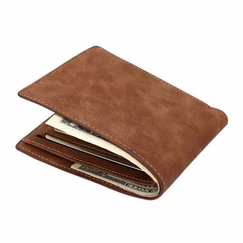 Brown Color Foldable Leather Men Wallet