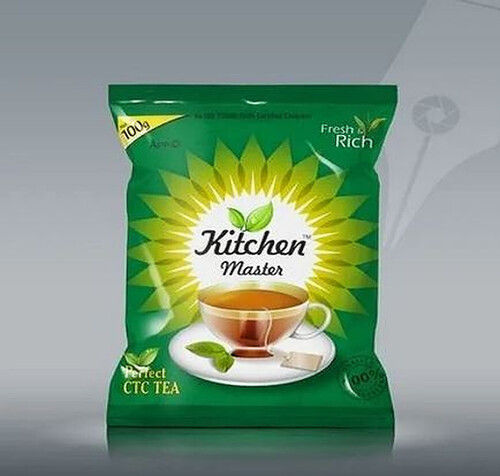 Printed Double Layer Laminated Heat Sealed Plastic Tea Packaging Pouch