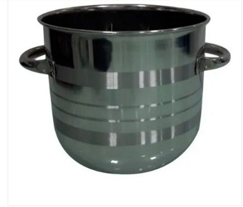 1500 Gram 3 Mm Thick Round Stainless Steel Cooking Pot 