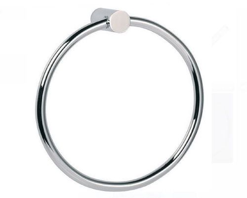 Silver 17 X 17 X 5 Cm Round Chrome Finish Stainless Steel Towel Ring 