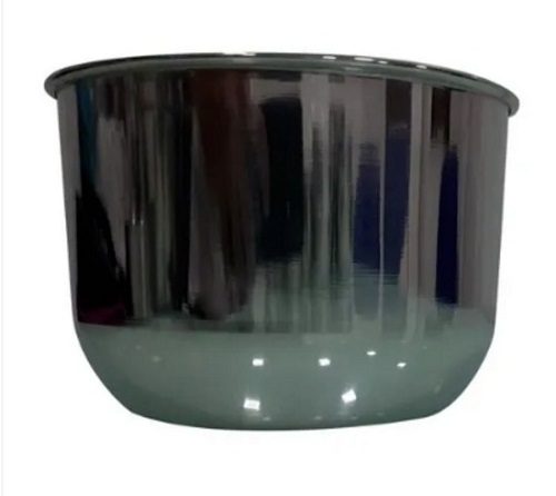 मेटल 380 ग्राम 12 इंच गोल और पॉलिश किए हुए स्टेनलेस स्टील सर्विंग बाउल्स