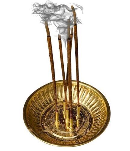 40 Mm Long Finishing And Durable Brass Body Incense Sticks Stand