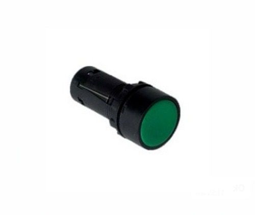 Black And Green 5 Ampere 240 Voltage 22Mm Thick Plastic Body Push Switch Button