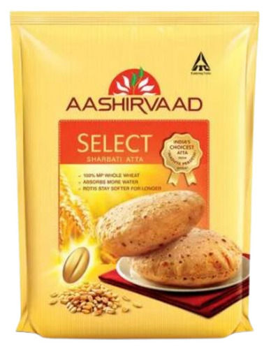 5 Kilogram A Grade Pure And Healthy Fine Ground Wheat Flour With No Additives Carbohydrate: 76 Grams (G)