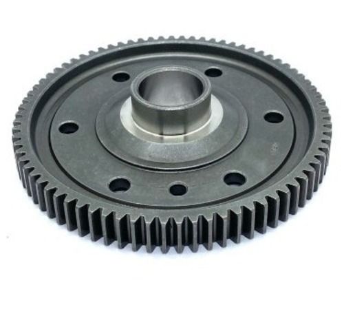 Brown 6 Inches Round Mild Steel Polished Finished Two Wheeler Engine Gear