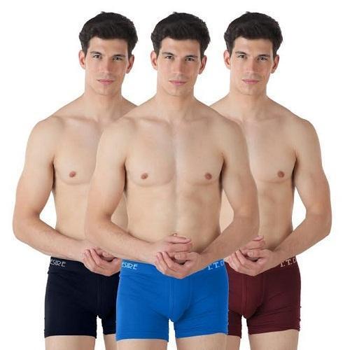 Plain Trunk for Mens - 100% Cotton Brief - Underwear Available in Red Color  & in Size L