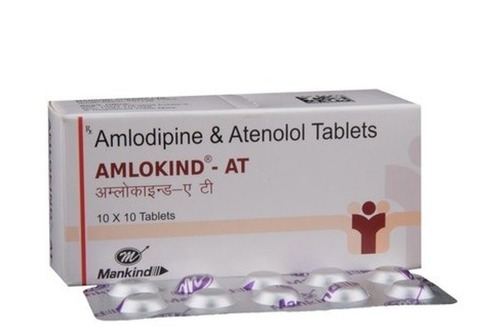 एम्लोडिपाइन और एटेनोलोल टैबलेट, 10X10 टैबलेट सामान्य दवाएं