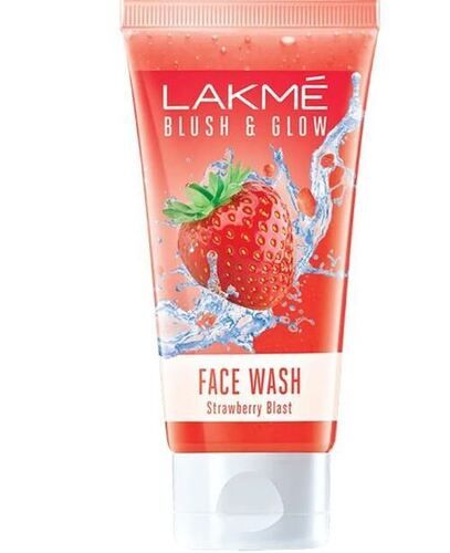 Blush And Glow Branded Strawberry Blast Face Wash For All Skin Type Color Code: Red