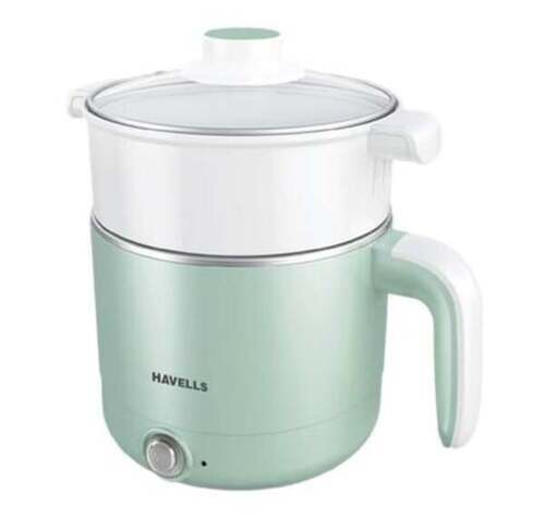 Green Havells Multicook Kettle(1.2 L ), 650 W