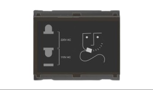 Heavy Duty Copper Material 240 Voltage Shaver Socket For Protect Cord Recommended For: Doctor