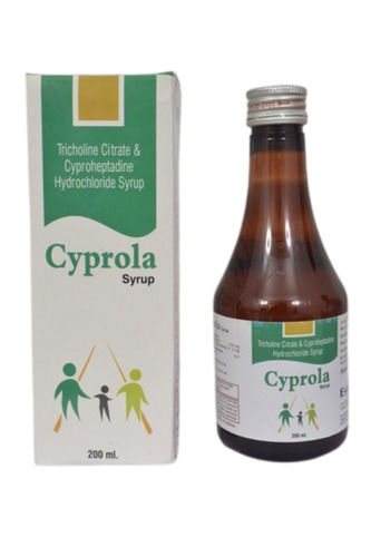 Liquid Tricholine Citrate And Cyproheptadine Hydrochloride Syrup