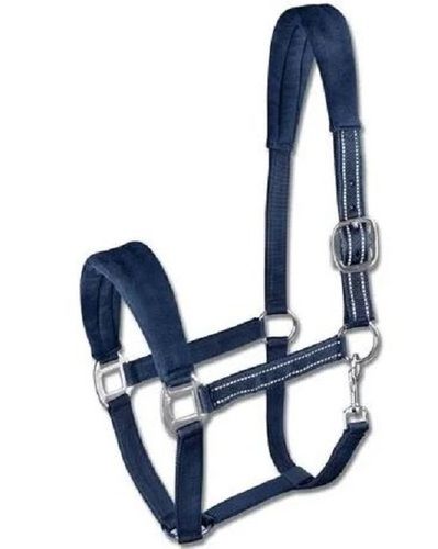 10 Mm Thick Plain Nylon English Saddle Horse Halters With Silver Plated Buckles