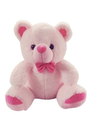 Pink 12 Inch Light Weight And Plain Fur Cloth Soft Teddy Bear