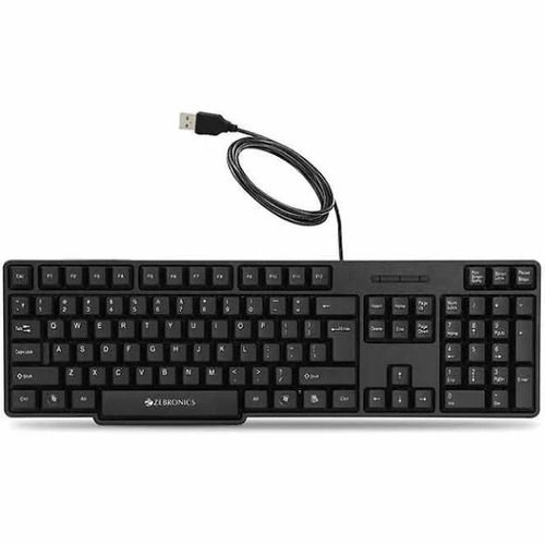 12 Volt Qwerty Layout Rectangular Abs Plastic Body Wired Multimedia Keyboard