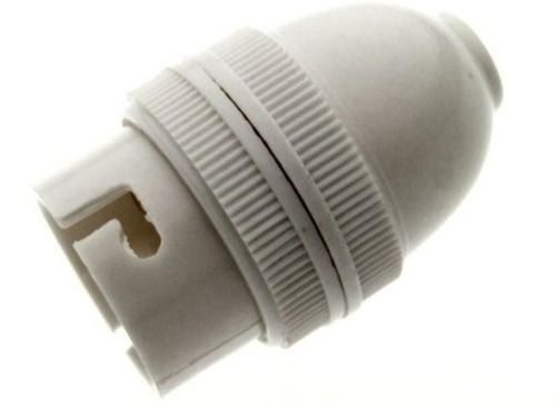 White 4 Inches,6 Ampere 220 Voltage 50 Hertz Plastic Body Bulb Holder 