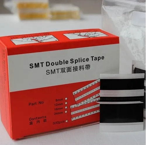 Brown-Red 8 To 24 Mm Size Smt Double Splice Tapes (Black) For Industrial Use