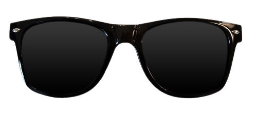 Black Plastic Fashion Sunglasses For Men