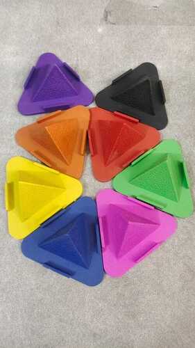 Plastic Pyramid Mobile Stand, Available In 8 Colors