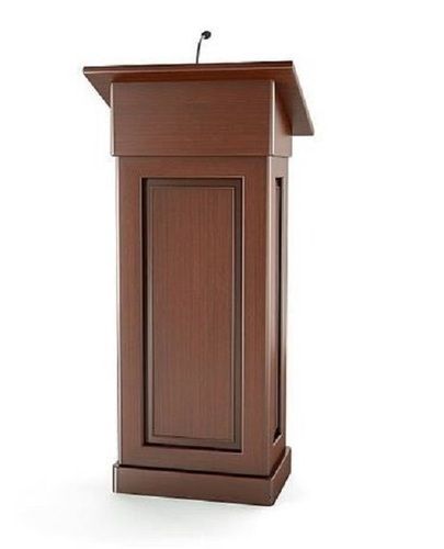 Machine Made Durable Modern Solid Wood Polished Wooden Podium