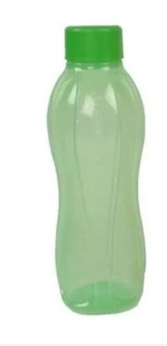 Green 1 Liter Lightweight And Durable Screw Cap Round Empty Plastic Bottle 