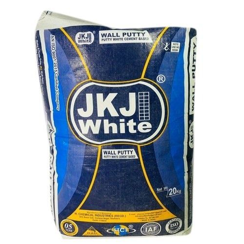 White 20 Kg, Weather Resistance Smooth Finish Cement Based Wall Putty