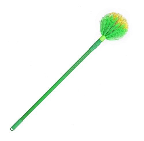 6.5 Foot Plastic Handle And Silicone Bristles Cleaning Broom Brush