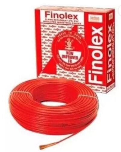 Red 90 Meter Pvc Insulated Copper Conductor 11 Ampere 220 Voltage Electric Cable