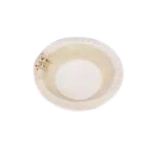 इवेंट और पार्टी के लिए डिस्पोजेबल राउंड शेप 5 इंच प्लेन एरेका लीफ बाउल्स