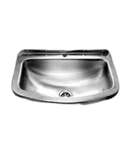 Rectangular Glossy Finish Silver Stainless Steel Wash Basin