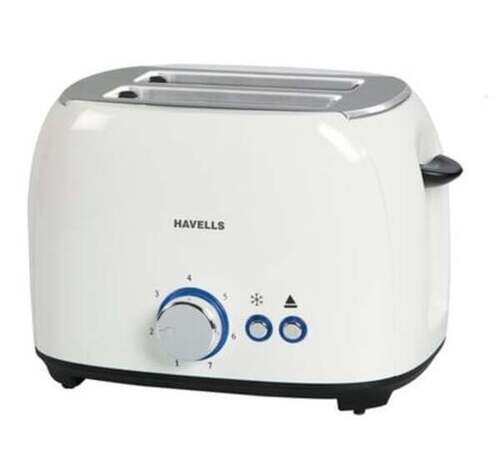 Havells 2 Slice Toaster - 800 W Power, Illuminated Defrost & Reheat Functionality, Easy Clean Crumb Tray