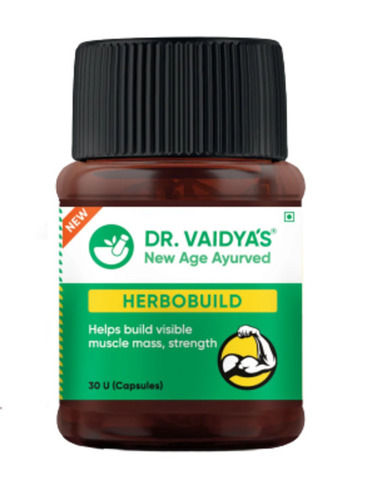 Herbobuild Ayurvedic Caps, 30 Capsules In Bottle Dry Place