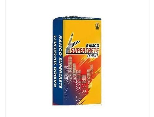 Grey Ramco Supercrete Cement For Construction Use With Packaging Size 50 Kg