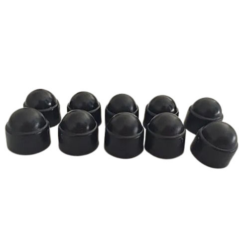 Black  20 X 20 X 25 Mm Durable Bolt & Nut Protection Round Plastic Caps