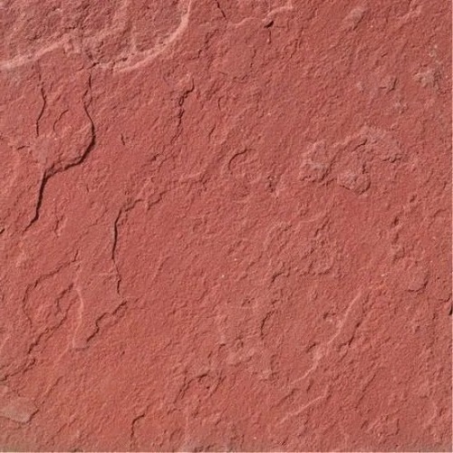 400X400 MM 2.6 Gram/Cm3 Polished Red Sandstone - Moisture Resistant, Ideal for Kitchens & Bathrooms, Fine-Grained with Integrated Cracking