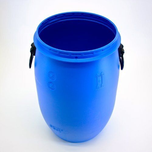 Blue Round Plain Hdpe Plastic Barrel Drum, 100 To 200 L Capacity