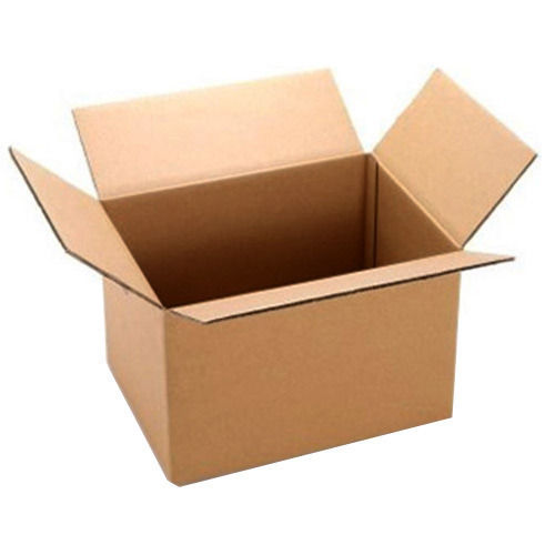 Brown Plain Rectangular Corrugated Boxes For Shipping And Packaging Use