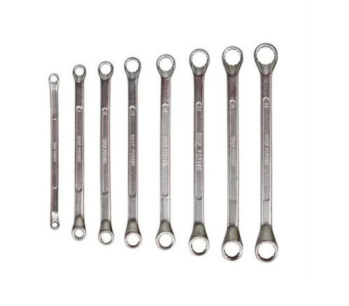 Hardened And Tempered Drop Forged Carbon Steel Ring Spanner Set (8 Pcs)