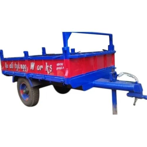 Light Weight 5 Ton Iron Semi Trailer Highly Tractor Trolley For Industrial Use