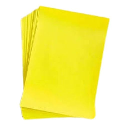 Yellow Rectangular Plain Surface Wood Pulp Printing A4 Papers, 200 Piece Pack