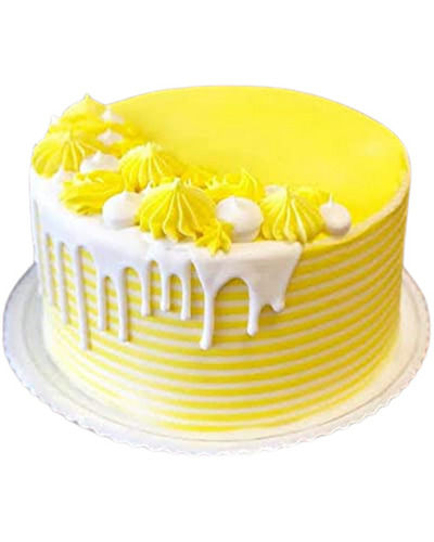 1 Kilogram Sweet And Delicious Taste Round Cream Pineapple Cake