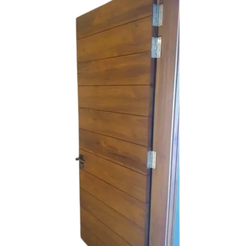 Solid Wood Interior Door - 6x4 Feet Brown Color 50 mm Leaf Thickness Right Lock Handle Moisture & Termite Resistant Polished Finish