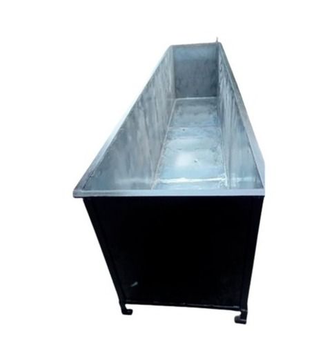 Silver 6X6X2 Feet 1500 Liter Rectangular Durable And Rust Proof Mild Steel Tank