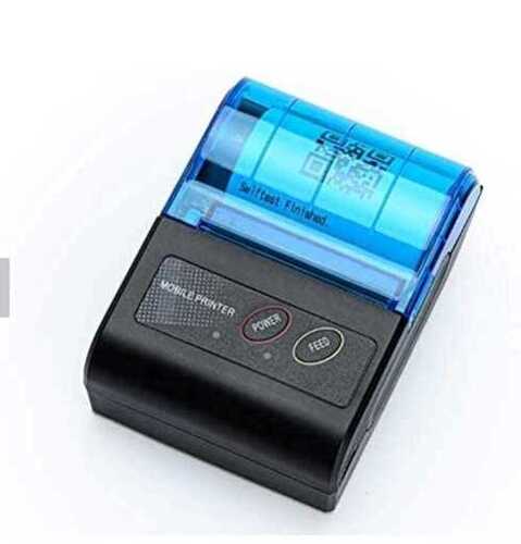 Black And Blue Bluetooth Abs Plastic Mobile Printer