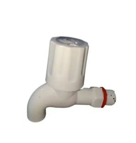 White Glossy Finish Weather Resistant Pvc Taps For Bathroom Fittings