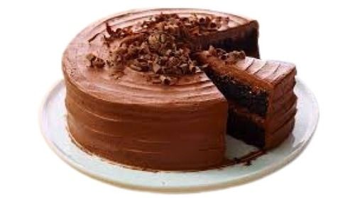 Manual Round Shape Hygienically Packed Sweet Tasty Chocolate Eggless Cake