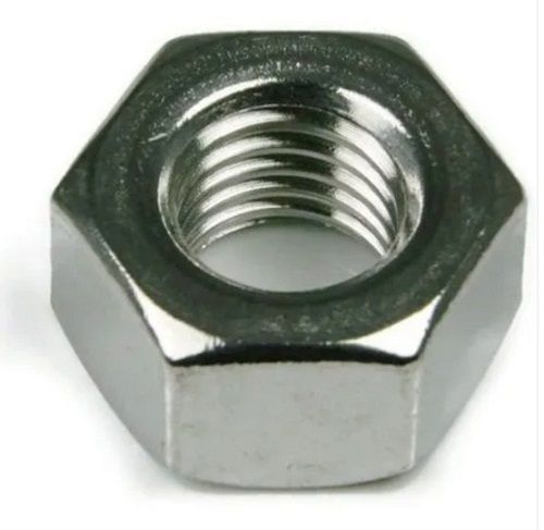 Silver 10Mm Corrosion Resistant Polished Mild Steel Hexagon Nut