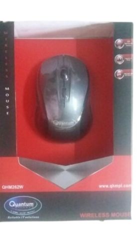 Black 11 X 4 X 6 Cm Quantum Wireless Bluetooth Mouse Qhm262 For Computer And Laptop